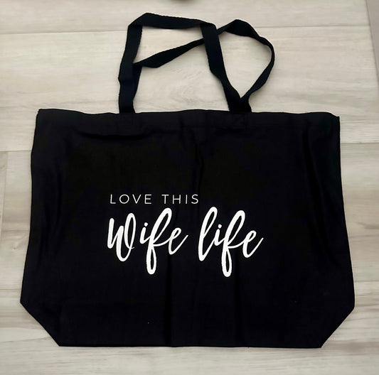 Wife Life Tote Bags