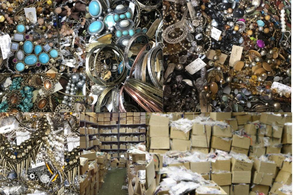 5lbs. Vintage & Modern Jewelry Lot mixed recycled jewelry