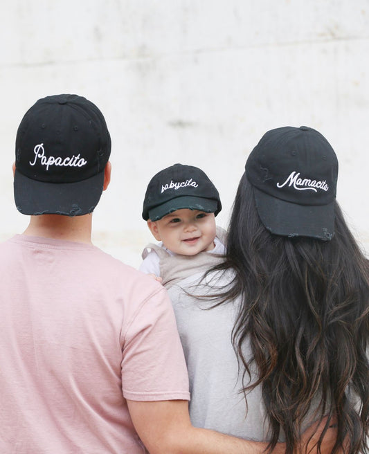 Papacito, Mamacita, Babycita - Classic Baseball Hats ( Total 15 Hats - 5 of Each Style)