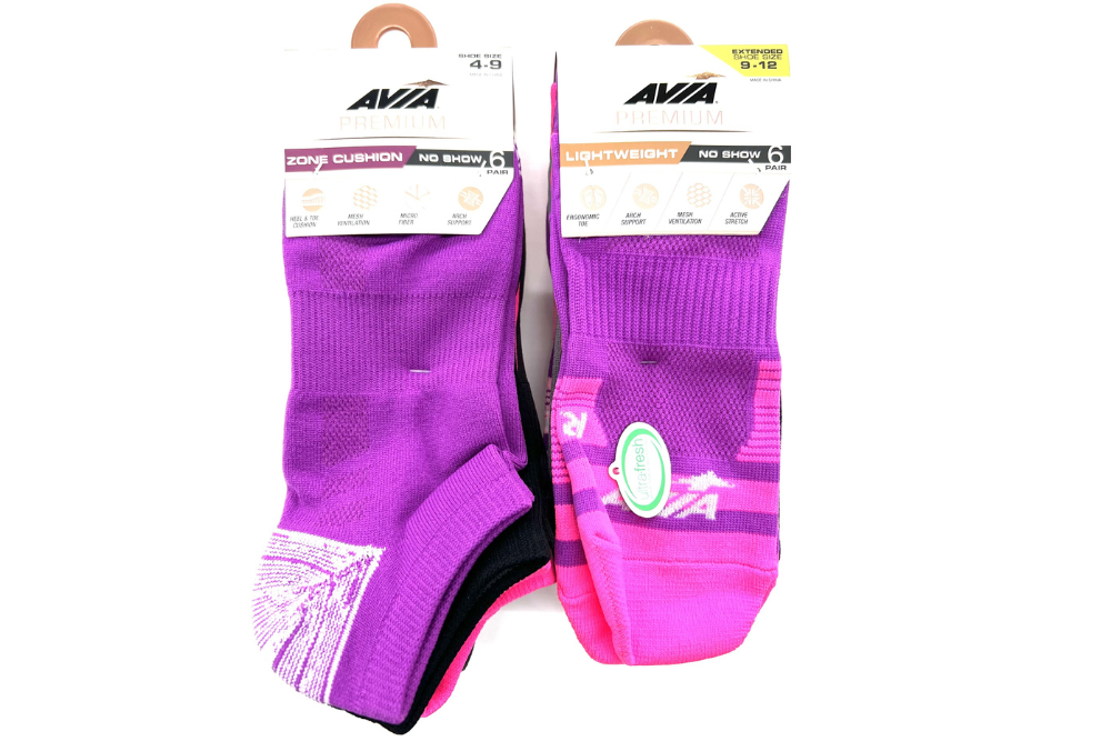 48 Pair Avia Premium Zone Cushion Low Cut Women's Socks