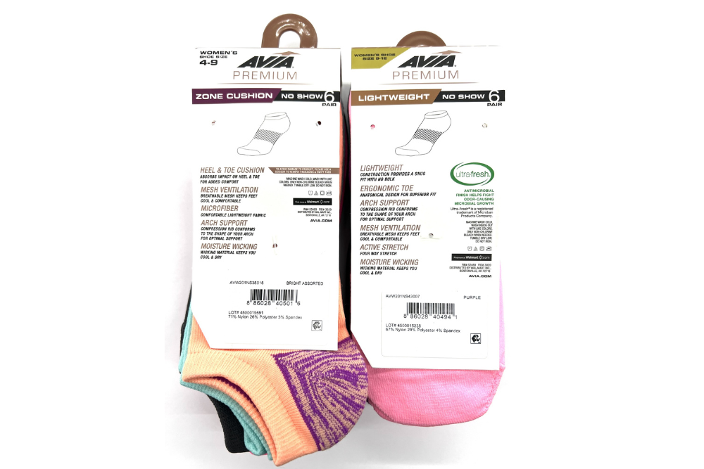 48 Pair Avia Premium Zone Cushion Low Cut Women's Socks